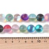 Electroplated Synthetic Moonstone Beads Strands G-C131-B01-04-4