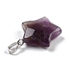 Natural Amethyst Pendants G-I319-01P-09-3