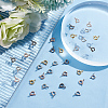 DICOSMETIC 120Pcs 4 Colors Brass Spring Ring Clasps FIND-DC0001-94-3