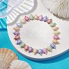 Summer Beach Tortoise Acrylic & Glass Seed Beaded Stretch Bracelets for Women BJEW-JB10300-01-2