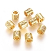 Brass Micro Pave Clear Cubic Zirconia Beads ZIRC-G166-41G-1