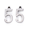 201 Stainless Steel Charms STAS-R108-05-1