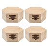 Unfinished Pine Wood Jewelry Box CON-WH0072-07-1