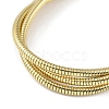 304 Stainless Steel 3-Strand Round Snake Chain Bracelets for Women BJEW-C071-03G-2