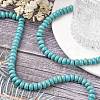 1 Strand Rondelle Synthetic Turquoise Beads Strands X-TURQ-G109-8x5mm-06-5