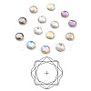 K9 Faceted Glass Rhinestone Cabochons GLAA-H106-F01-M-1