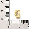 Rack Plating Brass Micro Pave Clear Cubic Zirconia Beads KK-G500-30G-D-3