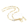 Brass Screw Carabiner Lock Pendant Necklaces NJEW-JN03011-04-2