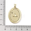 Rack Plating Brass Micro Pave Clear Cubic Zirconia Pendants KK-H474-24B-02G-3