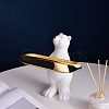 Resin Polar Bear Sculpture Tray PW-WG6149B-01-1