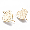 Brass Stud Earring Findings X-KK-Q750-033G-1