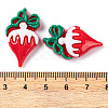 Christmas Decorations Theme Opaque Resin Decoden Cabochons RESI-Z026-01I-3