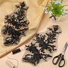 Flower Gauze & Sequin Embroidery Ornament Accessories DIY-WH0430-464A-4