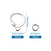  Brass Huggie Hoop Earring Findings & Open Jump Rings KK-TA0007-84B-S-11