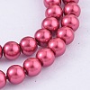 Eco-Friendly Dyed Glass Pearl Round Bead Strands X-HY-A002-6mm-RB058-2