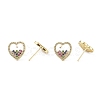 Heart Earrings for Valentine's Day ZIRC-C021-38G-3