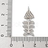 Rack Plating Brass Micro Pave Clear Cubic Zirconia Pendants KK-G515-23P-3