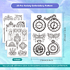 4 Sheets 11.6x8.2 Inch Stick and Stitch Embroidery Patterns DIY-WH0455-031-2
