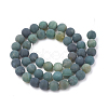Natural Moss Agate Beads Strands G-T106-020-3