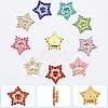 Gorgecraft 108Pcs 9 Colors Star Sew on Rhinestone OACR-GF0001-13-6