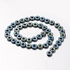 Electroplate Non-magnetic Synthetic Hematite Beads Strands G-F300-03B-F07-2