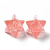 Cherry Quartz Glass Beads G-A206-01A-04-2