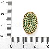 Rack Plating Brass Micro Pave Cubic Zirconia Charms KK-G513-74A-03G-3