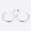 304 Stainless Steel Stud Earring Findings STAS-Q231-02A-2