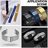 Unicraftale 6 Pcs 304 Stainless Steel Watch Band Clasps STAS-UN0031-04-6