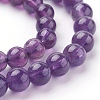 Natural Amethyst Beads Strands G-G099-6mm-1-3