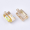 Transparent Glass Pendants GLAA-T007-20E-2