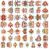 50Pcs Antique Theme PVC Waterproof Self-Adhesive Stickers PW-WG22100-01-5