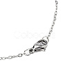 Non-Tarnish 201 Stainless Steel Pendant Necklaces NJEW-T009-JN059-1-40-3