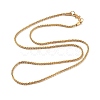 Ion Plating(IP) 304 Stainless Steel Chain Necklaces NJEW-Q335-14G-1