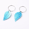 Plastic Paillette/Sequin Hair Braid Rings Pendants KEYC-TAC0001-03B-2