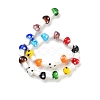 Mushroom Handmade Lampwork Beads Strands X-LAMP-R116-03-1