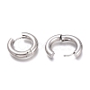 201 Stainless Steel Huggie Hoop Earrings EJEW-O095-05-16-3