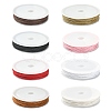 8 Rolls 8 Colors Waxed Cotton Cords YC-YW0001-04-2