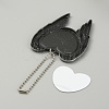 Zinc Alloy Heat Transfer Sublimation Blank Pendant Decorations AJEW-WH0324-21P-2