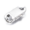304 Stainless Steel Box Clasps STAS-S080-03A-P-3