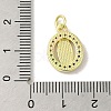 Brass Micro Pave Cubic Zirconia Pendants KK-M283-21A-02-3