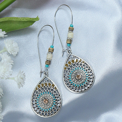 Elegant and Stylish Turquoise Earrings with Unique Personality Charm FF3029-5-1