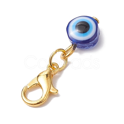 16Pcs 16 Styles Evil Eye Resin Pendant Decorations HJEW-JM01952-01-1