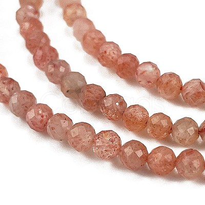 Natural Sunstone Beads Strands G-L597-C01-02-1