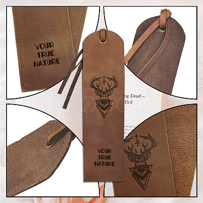 Cowhide Leather Labels AJEW-WH0386-0030-1