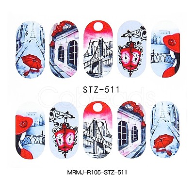 Nail Art Water Transfer Stickers Decals MRMJ-R105-STZ-511-1