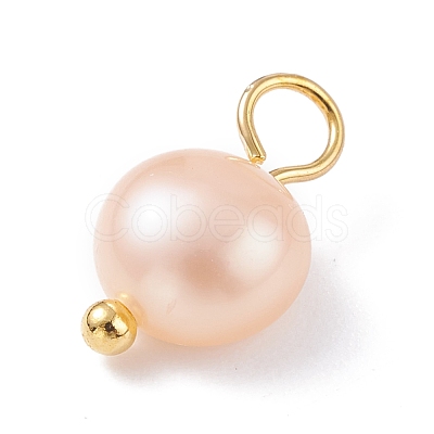 Natural Cultured Freshwater Pearl Charms X-PALLOY-JF01098-02-1