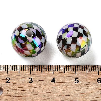 UV Plated Acrylic Beads OACR-O008-03A-1