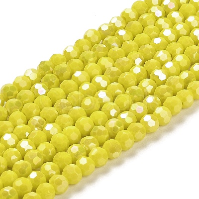 Opaque Glass Beads Stands EGLA-A035-P4mm-B04-1