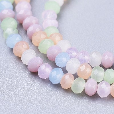 Opaque Glass Beads Strands GLAA-L030-A02-1